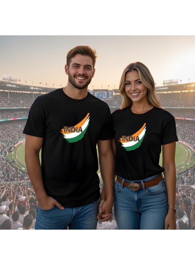 India Cricket World Fans Tshirts Supporting The India Jersey Tshirts For Men,Women,Kids To Win The Cup - Image 2